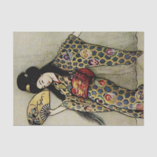 “De Gouden Kam” door Warwick Goble Tissuepapier