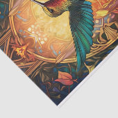 De gouden kolibrie tissuepapier (Detail)