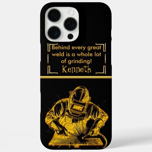 De gouden kunst van het lassen Case-Mate iPhone case (Achterkant)