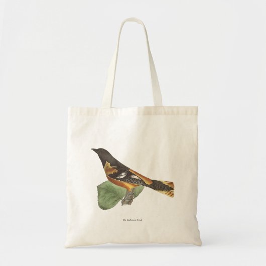 De gouden of Baltimore Oriole (Icterus galbula) Tote Bag (Voorkant)