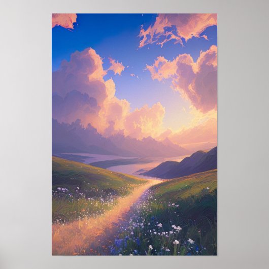 De Gouden Omhelzing van de rivier Poster (Voorkant)