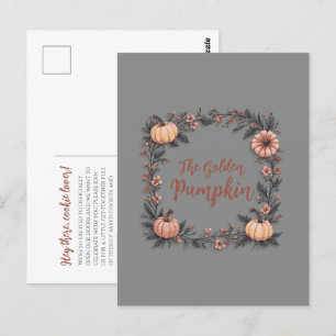 De gouden pompoen briefkaart
