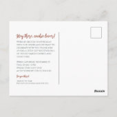 De gouden pompoen briefkaart (Achterkant)