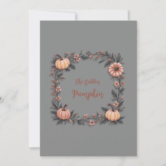 De gouden pompoen kaart (Voorkant)