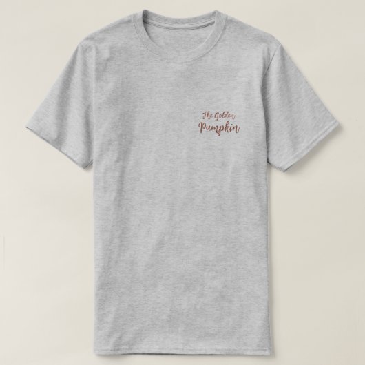 De gouden pompoen t-shirt (Design voorkant)