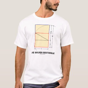 De gouden rechthoek (wiskundige verhouding) t-shirt