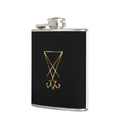 De gouden sigil van Lucifer Heupfles (Links)