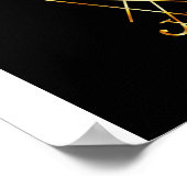 De gouden sigil van Lucifer Poster (Hoek)