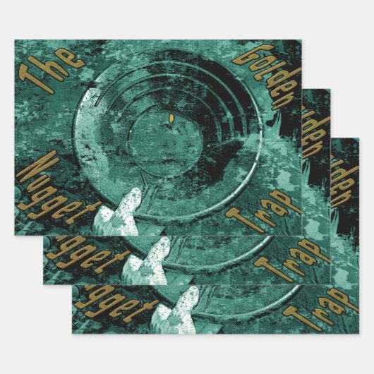 De gouden snugget val inpakpapier vel (Set)