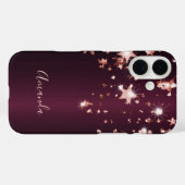 De gouden sterren van het roos van Bourgogne Case-Mate iPhone Case (Achterkant (horizontaal))