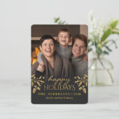 De gouden Vlakke Kaart van de Foto van de Vakantie (Staand voorkant)