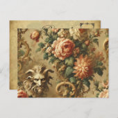 De Gouden Vriend - Gotisch Victoriaans Feestdagenkaart (Voorkant / Achterkant)