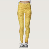 De gouden wereld van de moderne glimmende leggings (Voorkant)