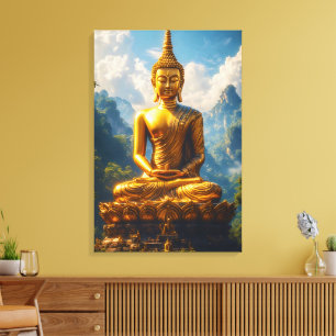 De gouden ziel van Siam Canvas Afdruk