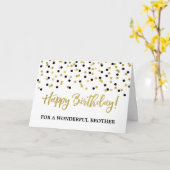 De gouden Zwarte Kaart van de Verjaardag van de (Gele Bloem)