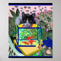 De goudvis en Sheba Parody, Katkunst