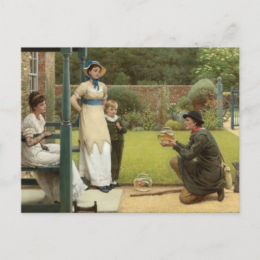 De goudvis verkoper | George Dunlop Leslie Briefkaart (Voorkant)