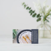 De Gourmet Personal Chef White Visitekaartje (Staand voorkant)