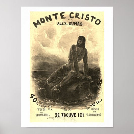 De graaf van Monte Cristo -  Poster (Voorkant)
