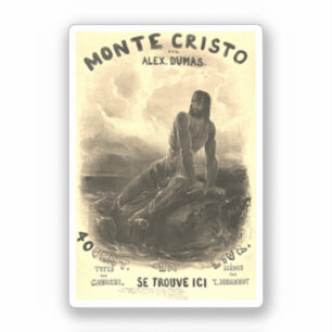 De graaf van Monte Cristo -  Sticker