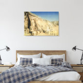 De graafmachine van de Grote Tempel van Ramesses I Canvas Afdruk (Insitu (Slaapkamer))