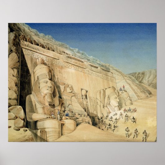 De graafmachine van de Grote Tempel van Ramesses I Poster (Voorkant)