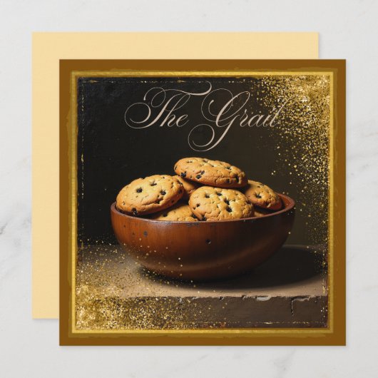 De graal feestdagenkaart (Voorkant / Achterkant)