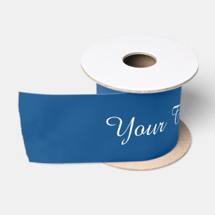 De gradiënten van STREPEN - blauw + jouw tekst Lint