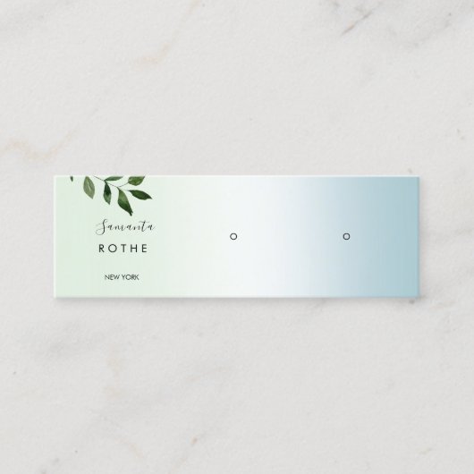 De gradiëntstudie van het manuscript die Mini Mini Visitekaartje (Voorkant)