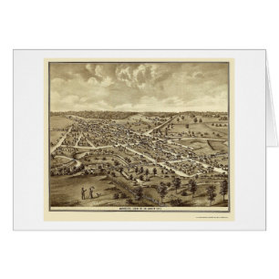 De Graff, OH Panoramic Map - 1875