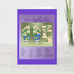 De grafiek van Reflexology Kaart