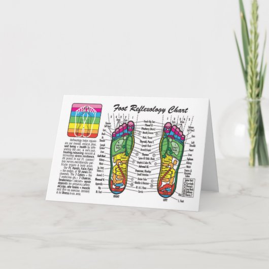 De Grafiek van Reflexology van de voet Kaart (Voorkant)