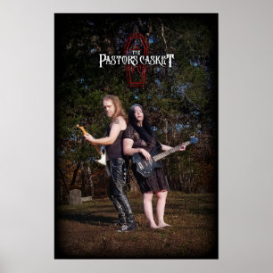 De grafkist van de predikant grafveldposter poster