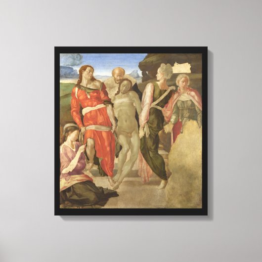 De graflegging door Michelangelo Canvas Afdruk (Voorkant)