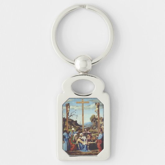 De graflegging van Jezus Christus Sleutelhanger (Voorkant)