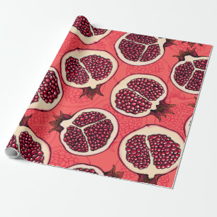 De granaatappel snijdt 2 cadeaupapier