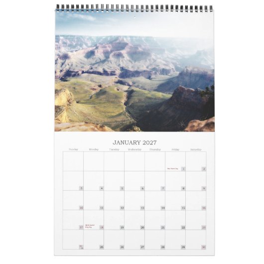 De Grand Canyon-kalender Kalender (Jan 2027)