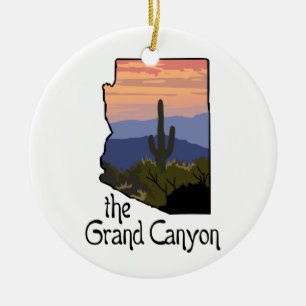 De Grand Canyon Keramisch Ornament