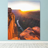 De Grand Canyon Sunrise Wall Art Canvas Afdruk (Insitu (Houten vloer))