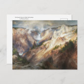 De Grand Canyon van de Yellowstone, Thomas Moran Briefkaart (Voorkant / Achterkant)