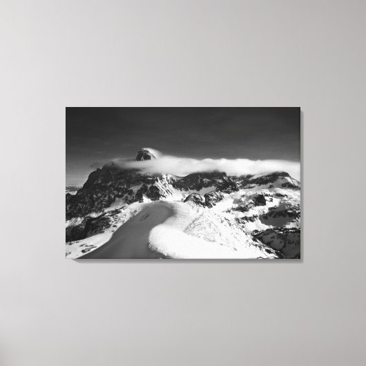 De Grand Teton en de kathedraalgroep als Canvas Afdruk (Voorkant)