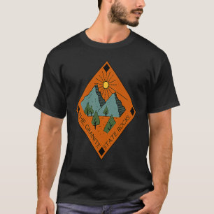 De granieten staat Rocks New Hampshire Graphic N T-shirt
