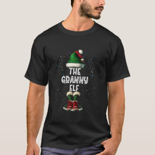 De Granny Elf Kostuum Matching Familie Kerstmis E T-shirt