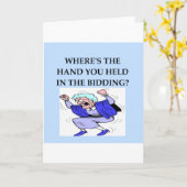 de grap van de brugspeler kaart (Gele Bloem)