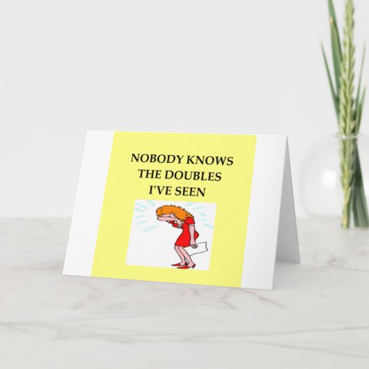 de grap van de brugspeler kaart (Voorkant)