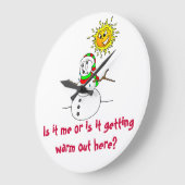 De Grap van de sneeuwman is het die Warm hier Grote Klok (Hoek)