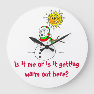 De Grap van de sneeuwman is het die Warm hier Grote Klok