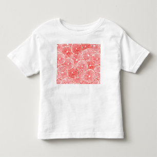 De grapefruit van de waterverf snijdt patroon kinder shirts