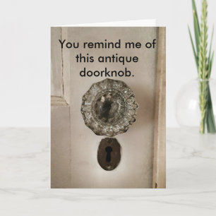 De grappige Antiek Kaart van de Verjaardag van de