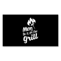 De grappige BBQ-Mannen doen het op de rooster